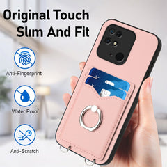 Estuche para teléfono con tarjetero y anillo...