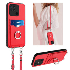 Estuche para teléfono con tarjetero y anillo...
