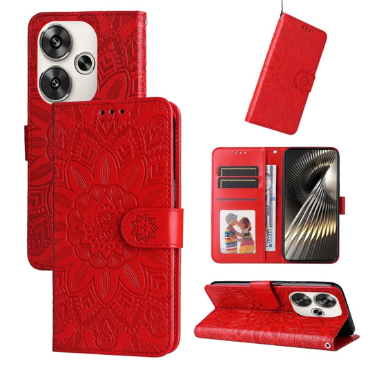 Funda para teléfono de piel con girasoles en...