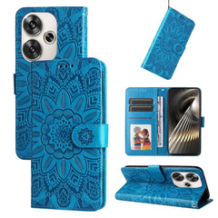 Funda para teléfono de piel con girasoles en...