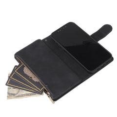 Funda de cuero con tapa horizontal esmerilad...
