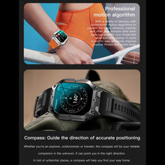 Reloj inteligente deportivo LEMFO K61 Pro de 1,96 pulgadas con Bluetooth 5.0