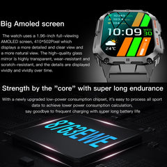 Reloj inteligente deportivo LEMFO K61 Pro de 1,96 pulgadas con Bluetooth 5.0