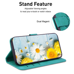 Funda para teléfono de piel con relieve Lily...
