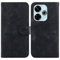 Funda para teléfono de piel con relieve Lily...