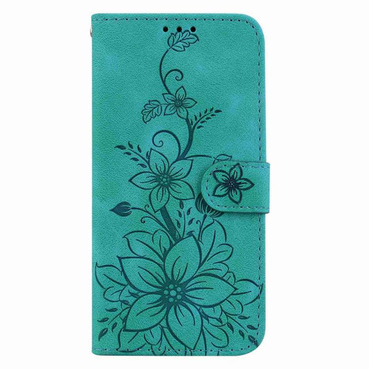 Funda para teléfono de piel con relieve Lily...