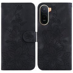 Funda para teléfono de piel con relieve Lily...
