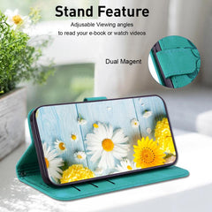 Funda para teléfono de piel con relieve Lily...