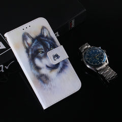 Funda de teléfono de cuero con tapa y dibujo...