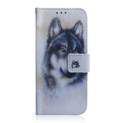 Funda de teléfono de cuero con tapa y dibujo...