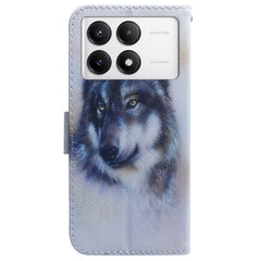 Funda de teléfono de cuero con tapa y dibujo...