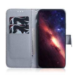 Funda de teléfono de cuero con tapa y dibujo...