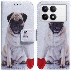 Funda de teléfono de cuero con tapa y dibujo...