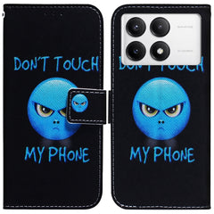 Funda de teléfono de cuero con tapa y dibujo...
