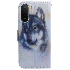 Funda de teléfono de cuero con tapa y dibujo...