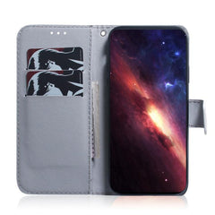 Funda de teléfono de cuero con tapa y dibujo...
