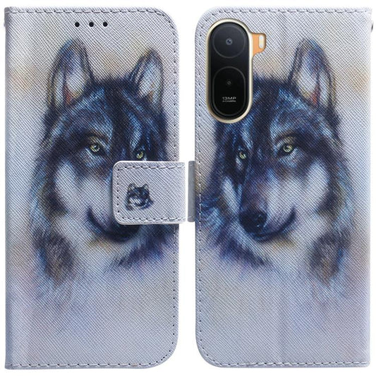 Funda de teléfono de cuero con tapa y dibujo...