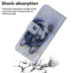 Funda de teléfono de cuero con tapa y dibujo...