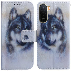 Funda de teléfono de cuero con tapa y dibujo...