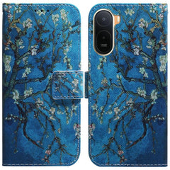 Funda de teléfono de cuero con tapa y dibujo...
