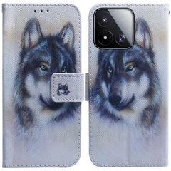 Funda de teléfono de cuero con tapa y dibujo...