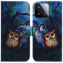 Funda de teléfono de cuero con tapa y dibujo...