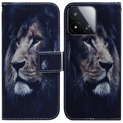 Funda de teléfono de cuero con tapa y dibujo...