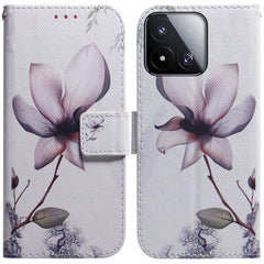 Funda de teléfono de cuero con tapa y dibujo...