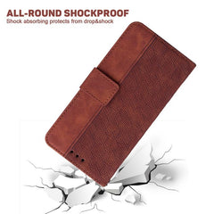 Funda para teléfono de cuero con relieve geo...