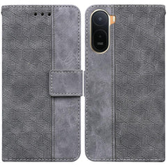 Funda para teléfono de cuero con relieve geo...