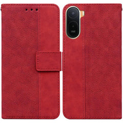 Funda para teléfono de cuero con relieve geo...