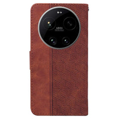 Funda para teléfono de cuero con relieve geo...