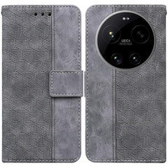 Funda para teléfono de cuero con relieve geo...