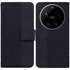 Funda para teléfono de cuero con relieve geo...