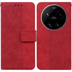 Funda para teléfono de cuero con relieve geo...