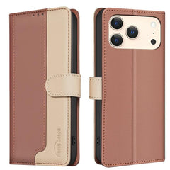 Funda de teléfono de cuero antirrobo RFID a ...