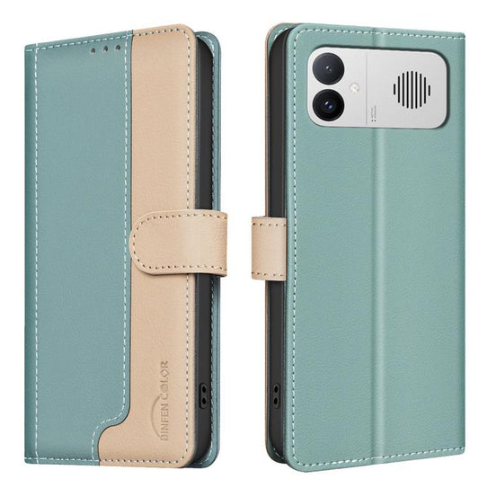 Funda de teléfono de cuero antirrobo RFID a ...