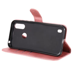 Funda de cuero con tapa horizontal y cremall...
