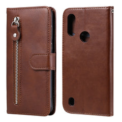 Funda de cuero con tapa horizontal y cremall...