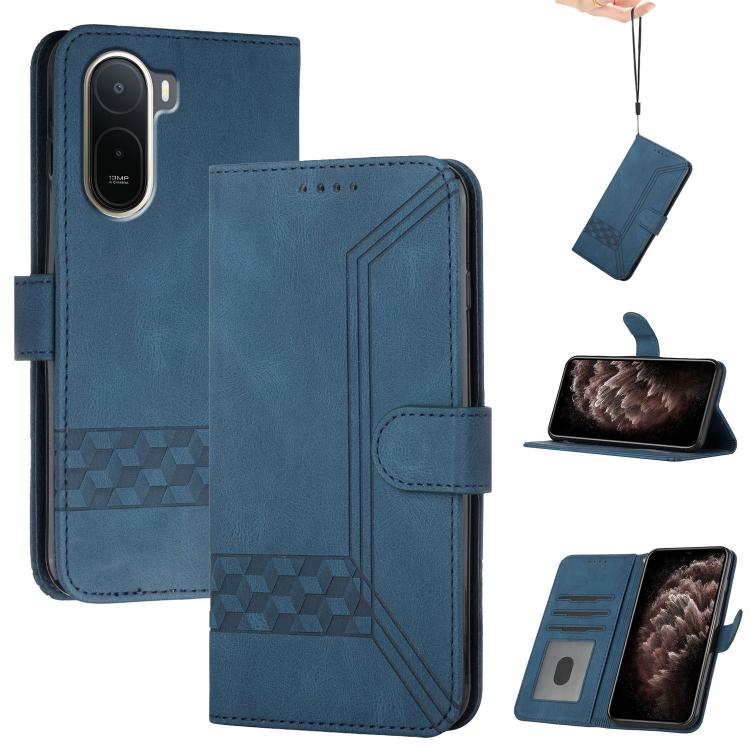 Funda de teléfono de cuero con tapa y sensac...