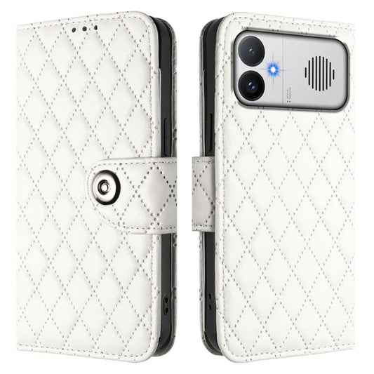 Funda de cuero con tapa y textura rombal par...