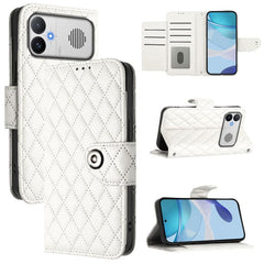 Funda de cuero con tapa y textura rombal par...