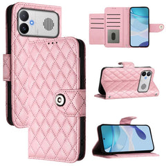 Funda de cuero con tapa y textura rombal par...