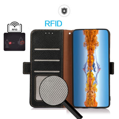 KHAZNEH Funda para teléfono RFID de cuero ge...