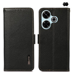 KHAZNEH Funda para teléfono RFID de cuero ge...