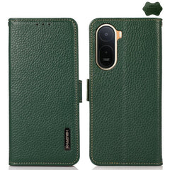 KHAZNEH Funda para teléfono RFID de cuero ge...