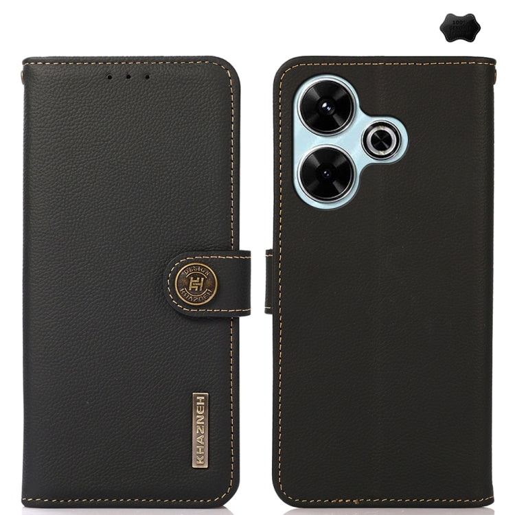 Funda para teléfono de cuero genuino con tex...