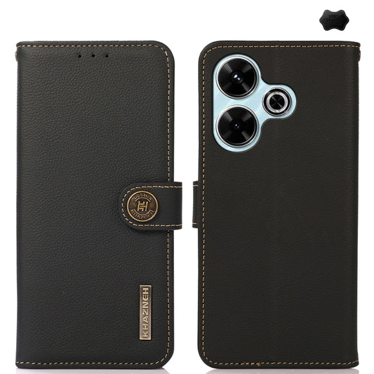 Funda para teléfono de cuero genuino con tex...
