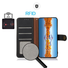 Funda para teléfono de cuero genuino con tex...