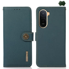 Funda para teléfono de cuero genuino con tex...